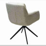 Стул MEADOW 360 град. поворот. Белый XD841-01, букле / черный каркас, DISAUR заказать по цене 15 615 руб. в Волгограде