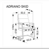 Кресло компьютерное Halmar ADRIANO SKID (черный) заказать по цене 23 789 руб. в Волгограде