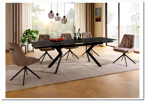 Стол обеденный Signal NORTON 160 (черный/черный) заказать по цене 86 973 руб. в Волгограде