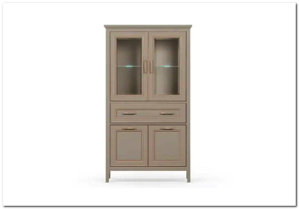 Шкаф-витрина Classic глиняный серый REG2W2D1S/170 BRW заказать по цене 38 730 руб. в Волгограде