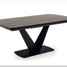 Стол обеденный Halmar VINSTON раскладной темно-серый/черный заказать по цене 108 669 руб. в Волгограде