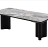 Стол АДАЖИО 240 (320) см MINERAL STONE NATURAL, керамика / Черный каркас заказать по цене 123 150 руб. в Волгограде