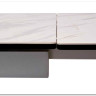 Стол BELLUNO 160 MARBLES KL-99 Белый мрамор матовый итальянская керамика/ белый каркас заказать по цене 99 320 руб. в Волгограде