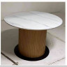Стол MESA D120 цвет БЕЛЫЙ МРАМОР M326 / Каркас OAK, DISAUR заказать по цене 68 300 руб. в Волгограде